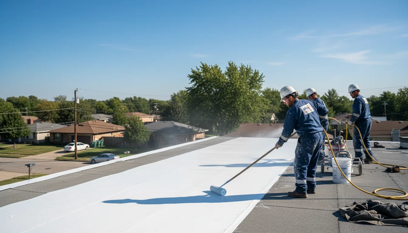 Commercial roof coating in Holyoke, MA near me